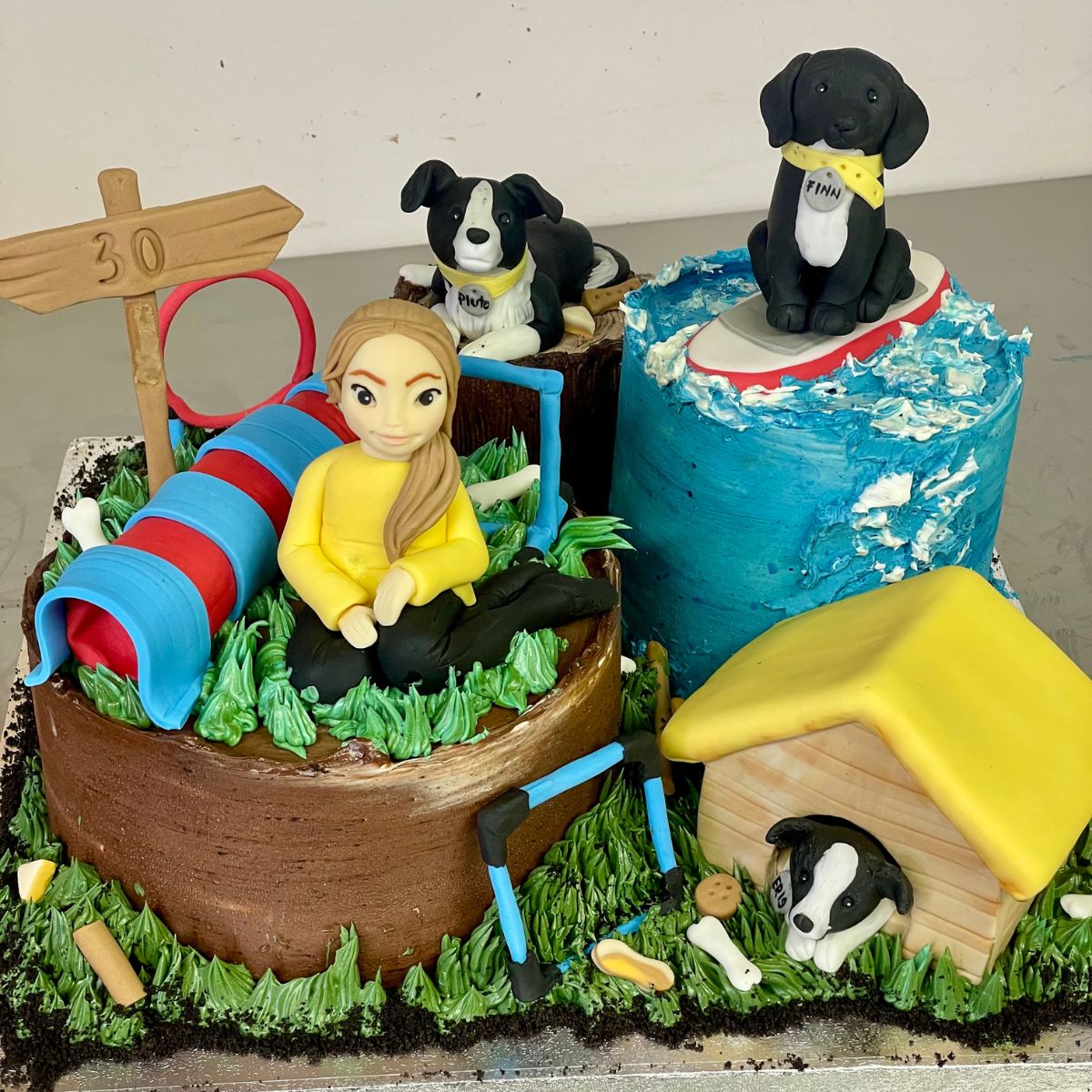 Custom Dog Birthday Cake Surrey