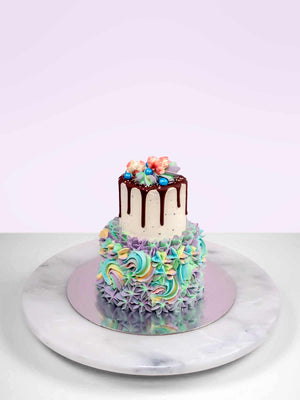 Mermaid Skirt - Tiddly Two-Tiered Cake
