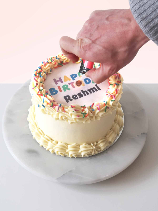 BurnAway Birthday Photo Cake Free Delivery London & Surrey