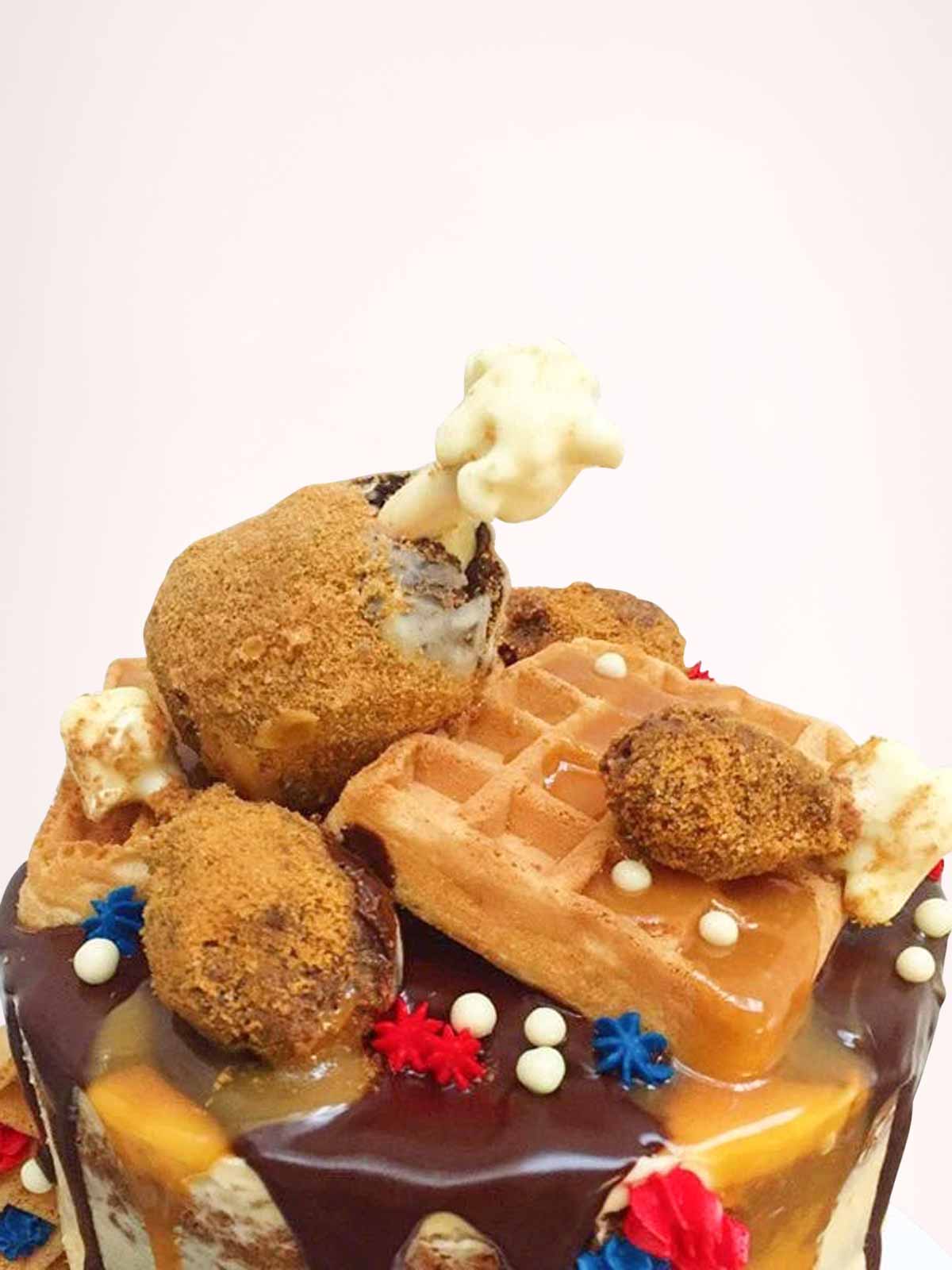 Fried Chicken 'n' Waffle Cake to Buy
