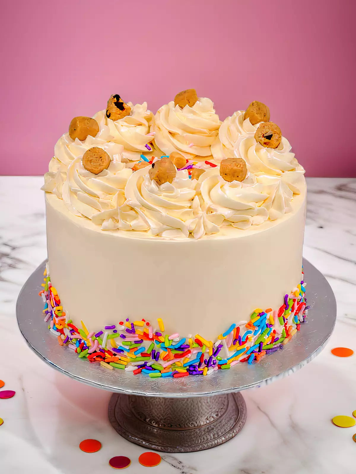 Funfetti Cookie Dough Birthday Cake