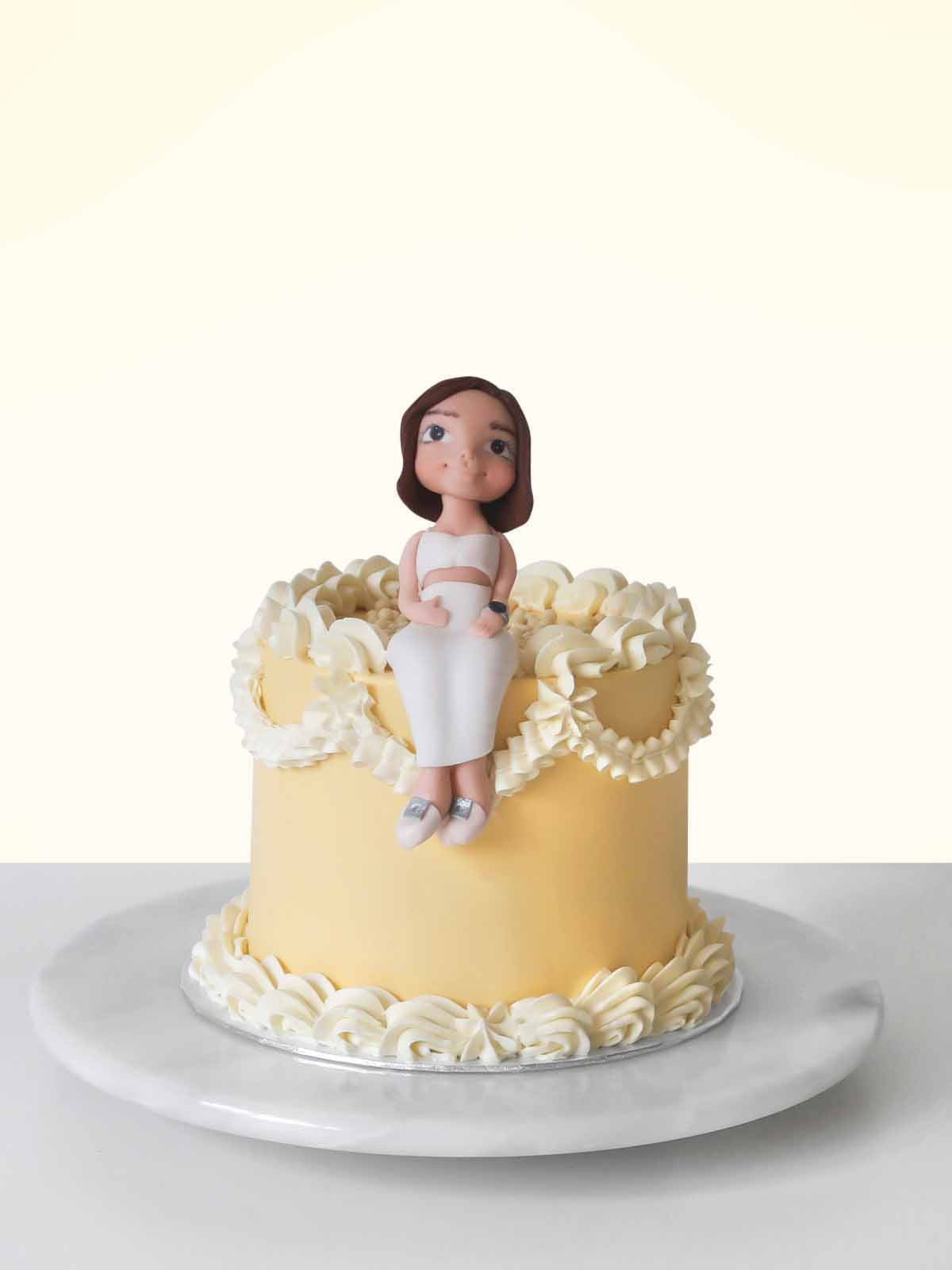 Personalised Birthday Girl Figurine Cake London Surrey