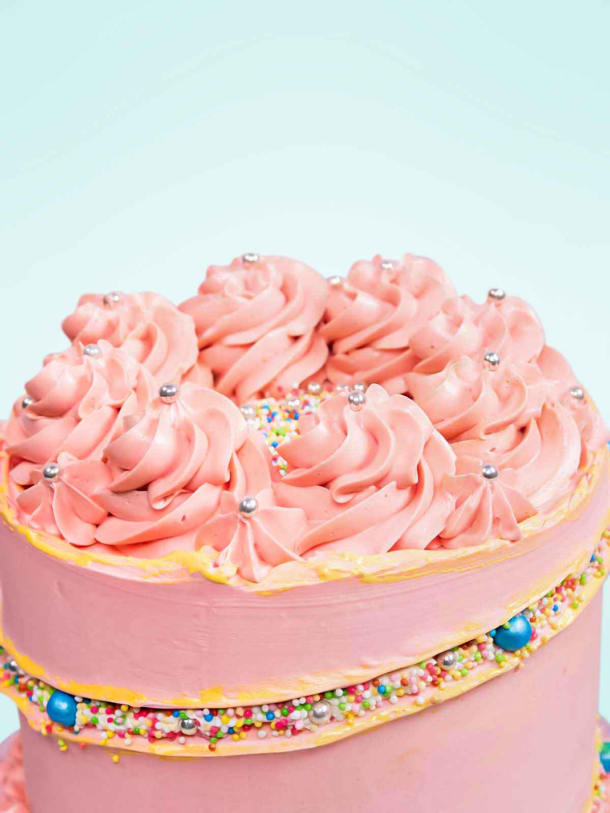 Pink Fault Line Birthday Cake Near Me