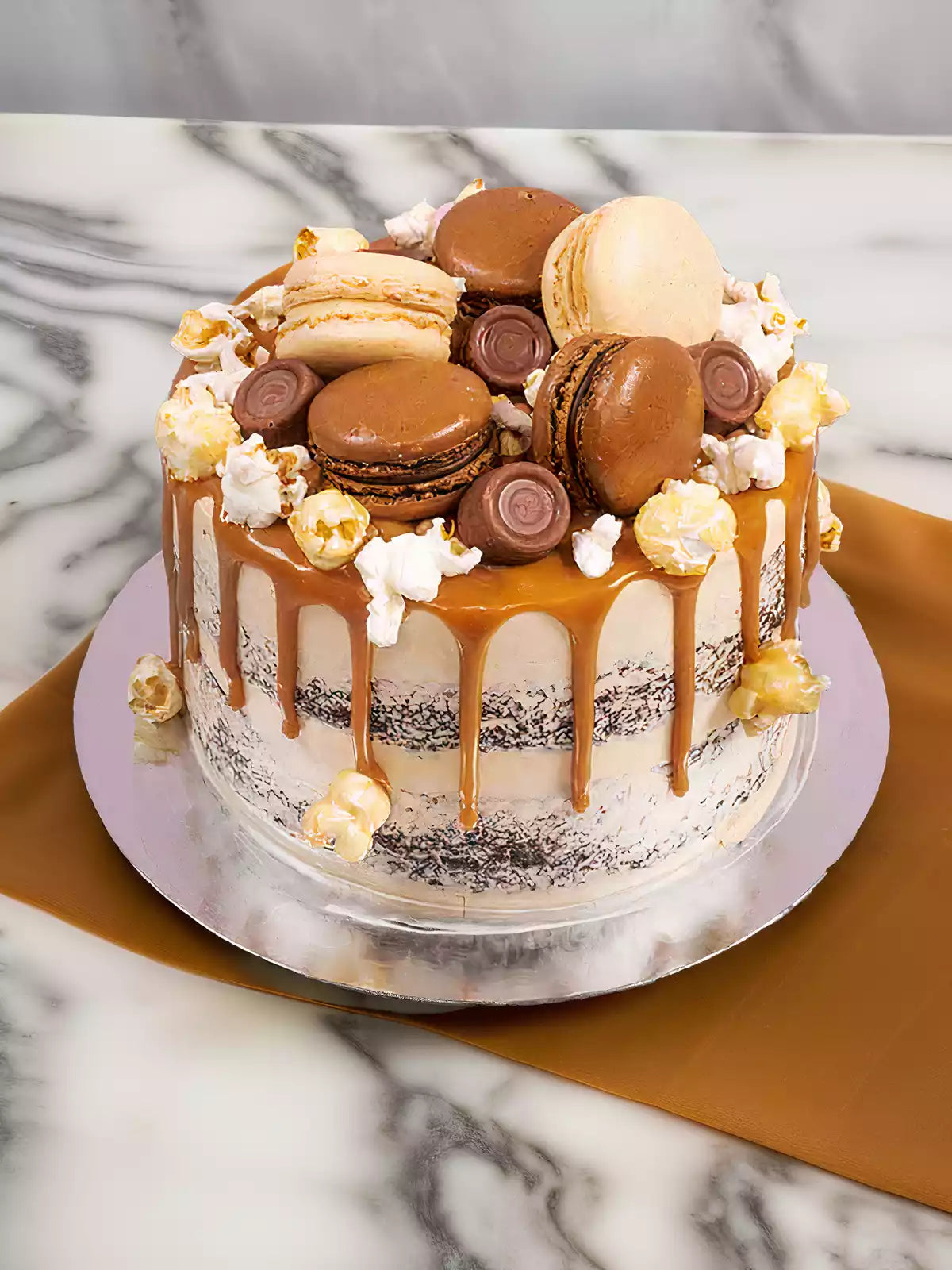 Salted Caramel MacDreamy Birthday Cake