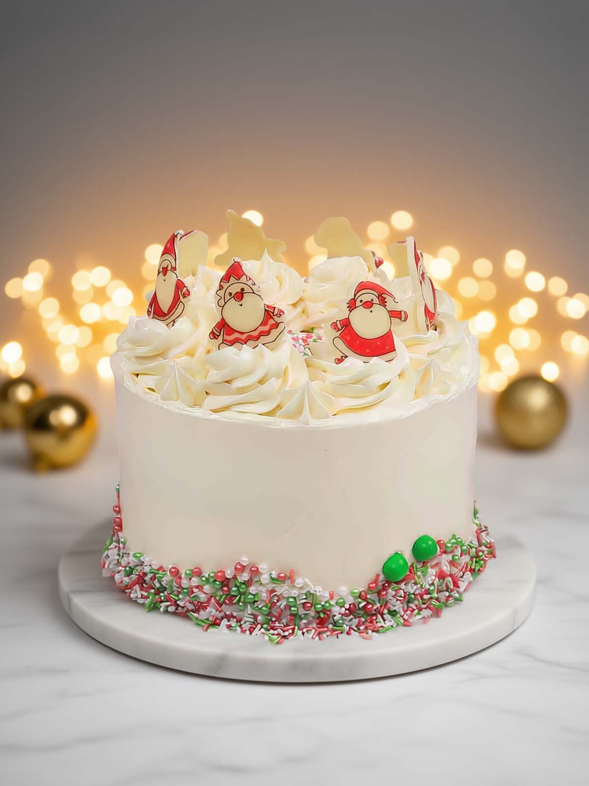 Santa Christmas Party Cake - London and Surrey