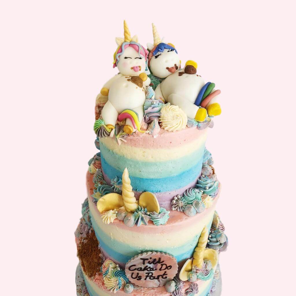 Vegan Unicorn Wedding Cake
