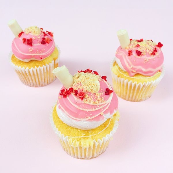 Strawberry Milkshake Cupcakes London