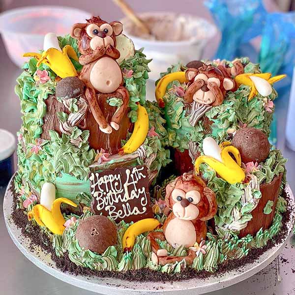 Bespoke Monkey Birthday Cake Feature Image