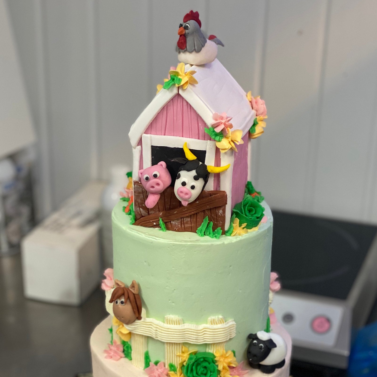 Custom Old MacDonald’s Farm Birthday Cake