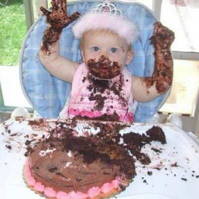 Cake Smashing Baby
