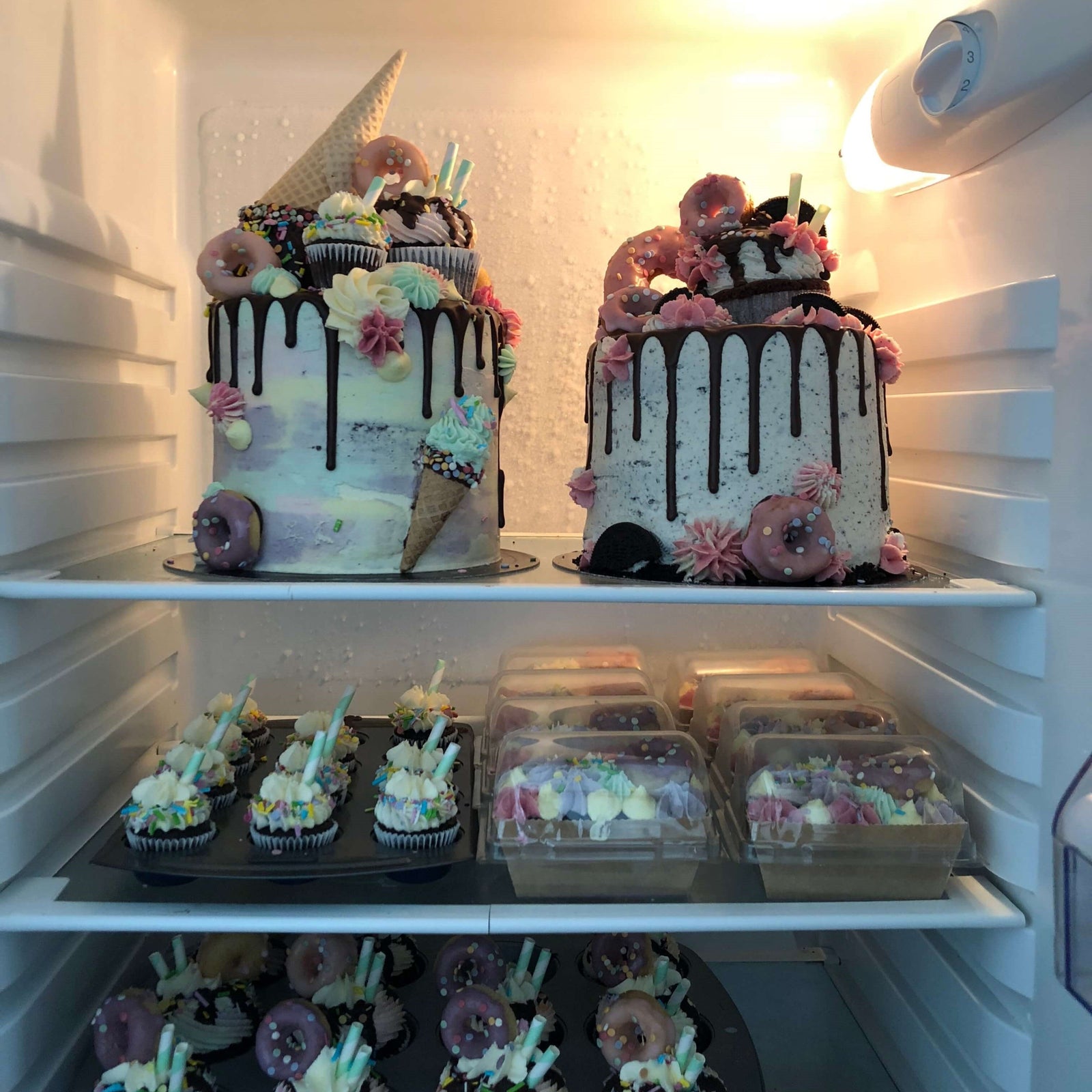 Cakes in Fridge feature