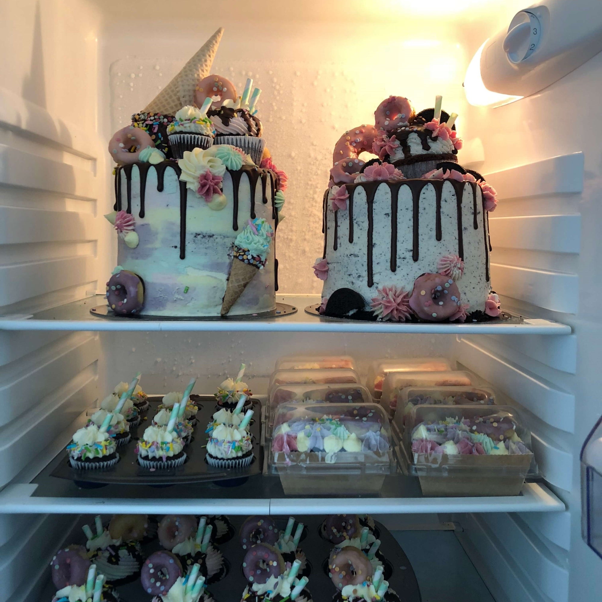 Cakes in Fridge feature