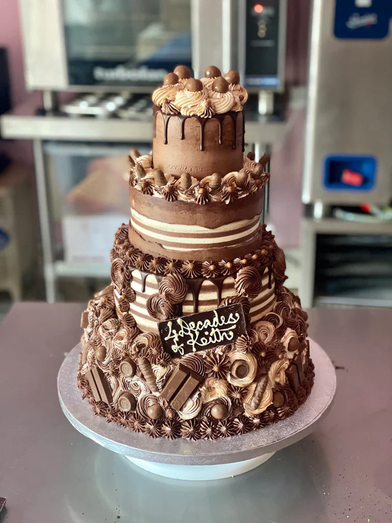 Chocolate 40th Birthday Cake