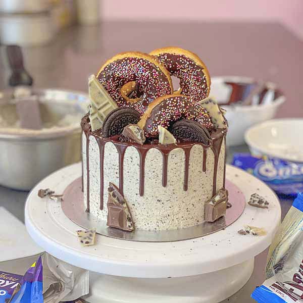 Doughnut Cookie Cake Recipe