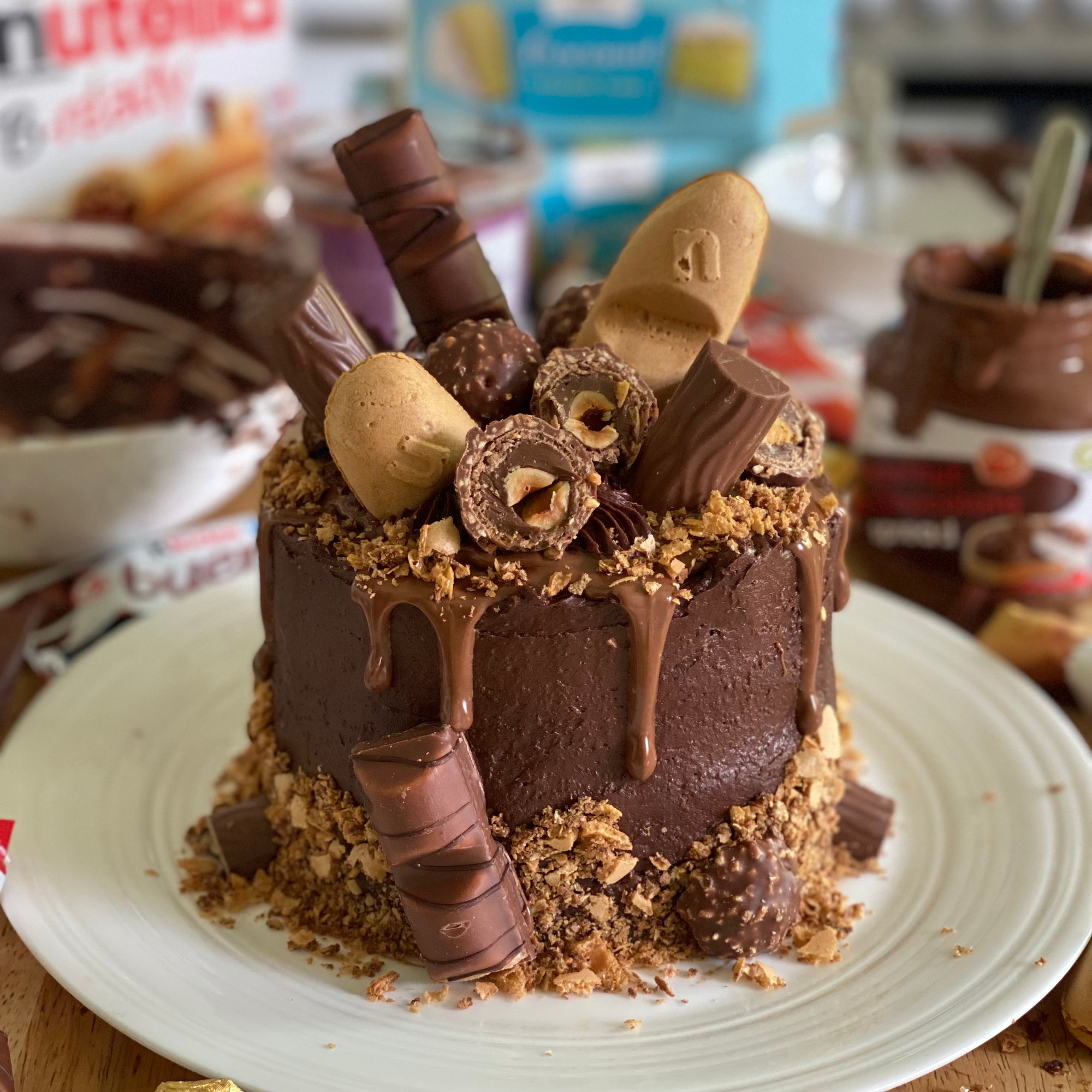 Fake Bake Recipe Morrisons Nutella Cake - feature image