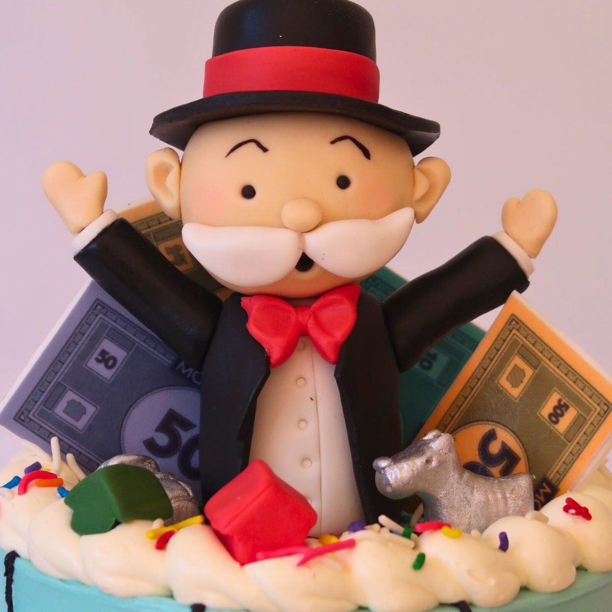 Monopoly birthday cake