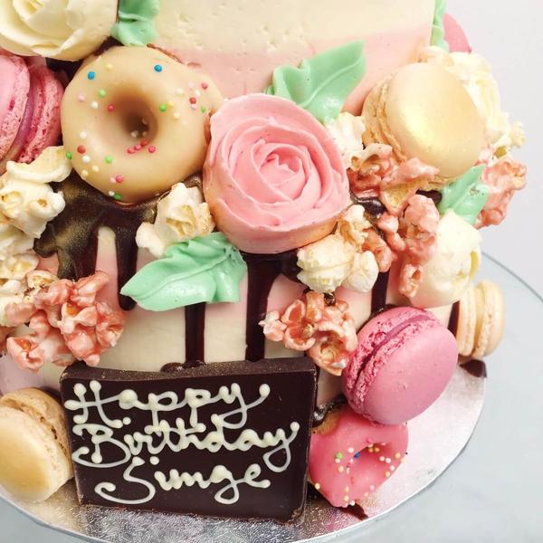 Pink 30th Birthday Cake