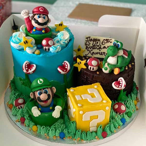 Super Mario Birthday Cake