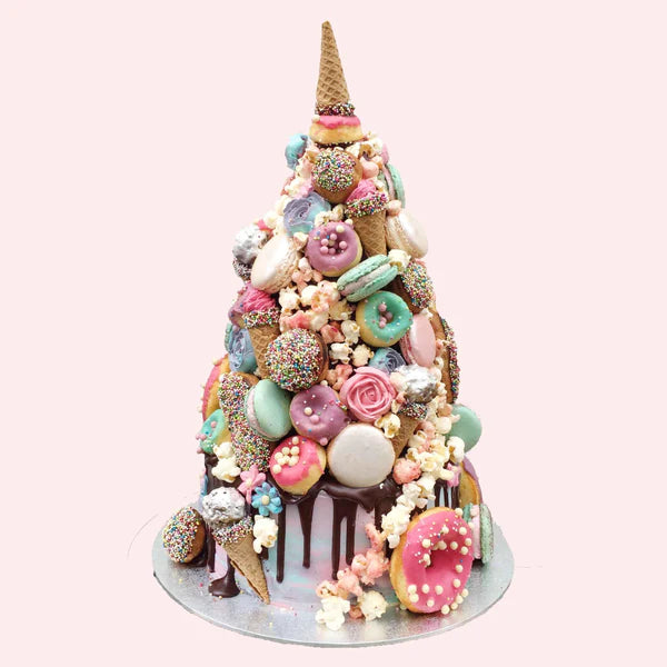 Croquembouche Cake - The Horn of the Unicorn