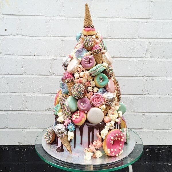 Unicorn Croquembouche Cake