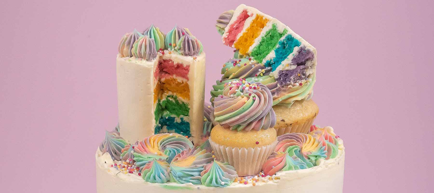 Rainbow Cakes to Buy at Anges de Sucre