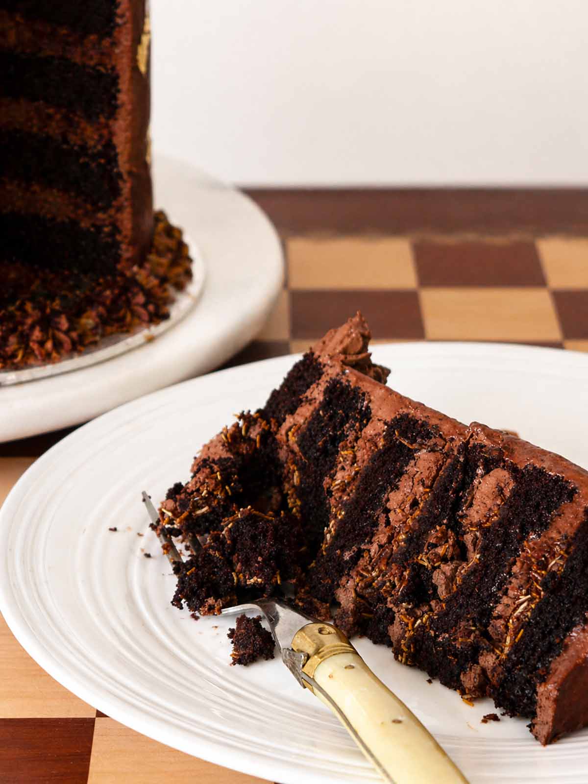 Chocolate Crunch Mile High Cake