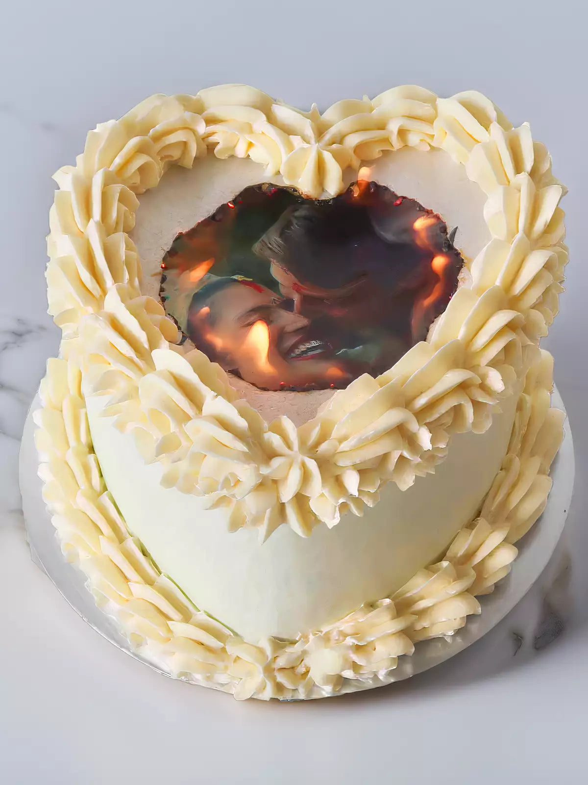 Anniversary Burn-Away Cake