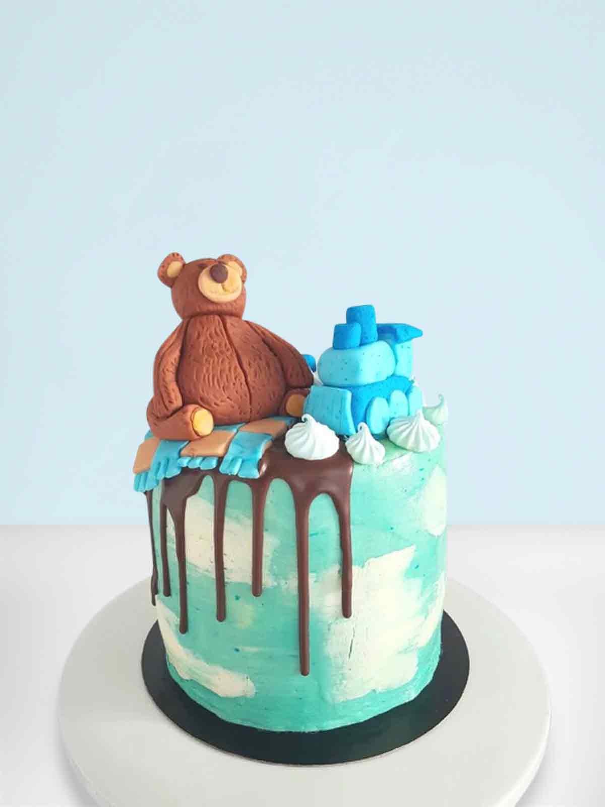 Cake and cheap teddy delivery