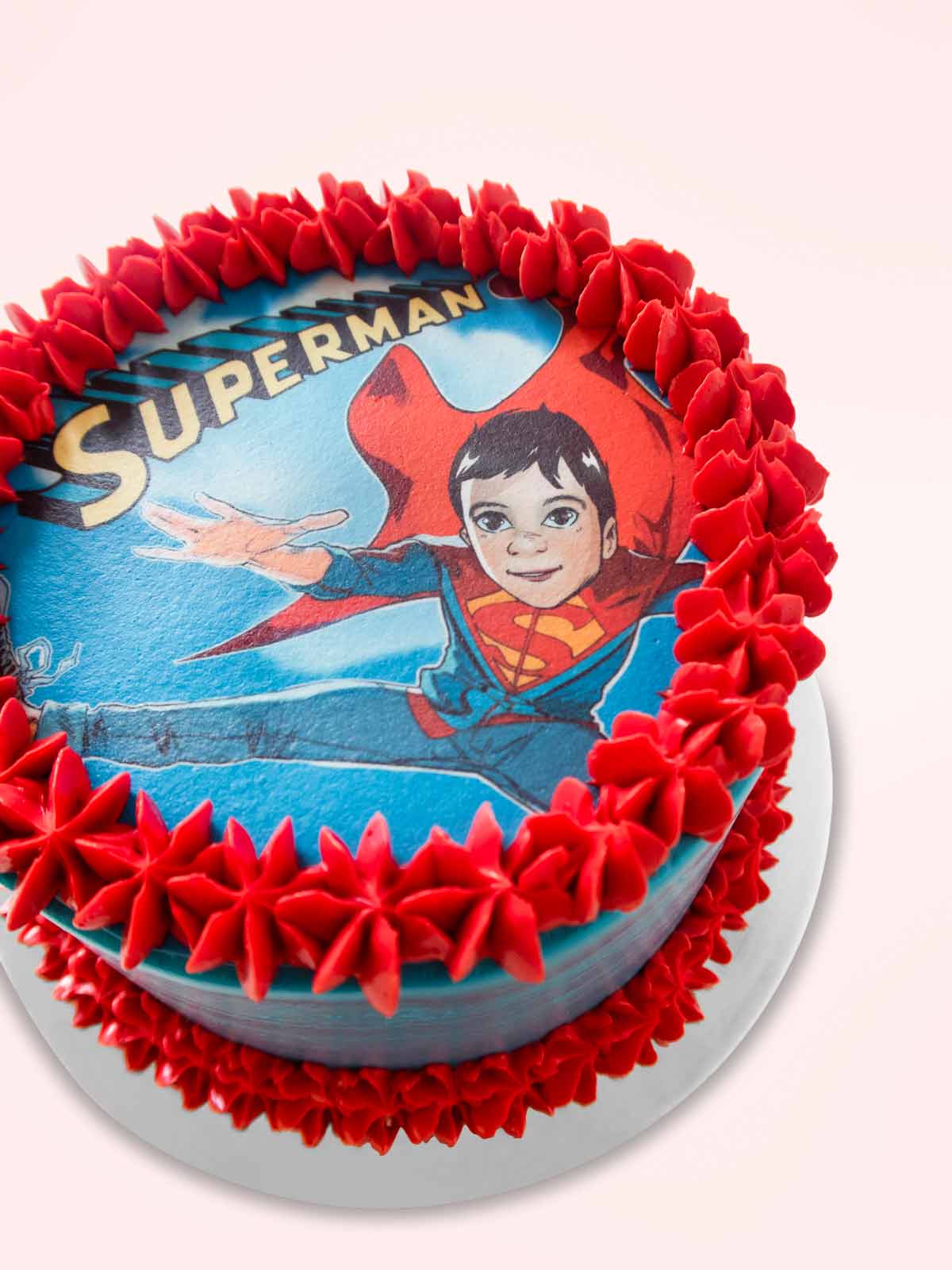 Bespoke Superman Childrens Birthday Cake Delivery London Surrey Berkshire