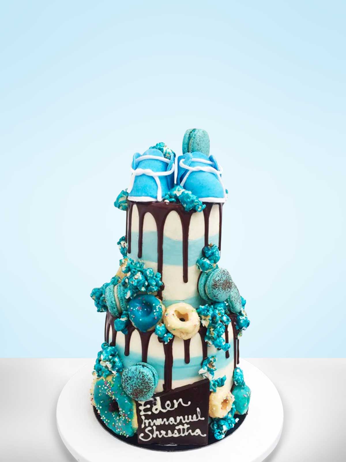 Blue Baby Shower Cake Buy Online