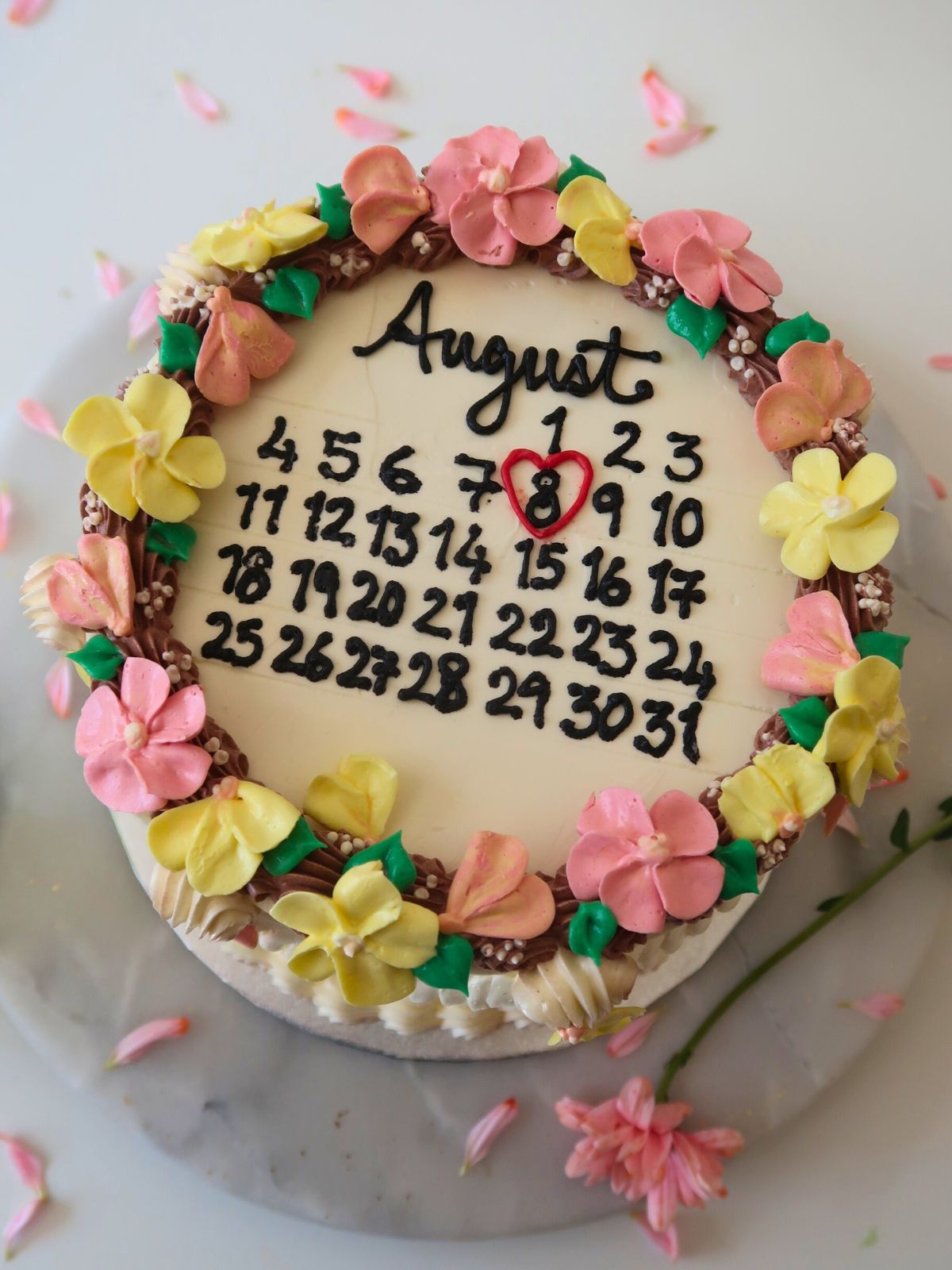Calendar Cake Delivered London Surrey