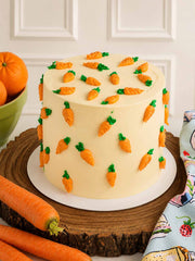 Carrot cake with decorative carrots delivered in London and Surrey