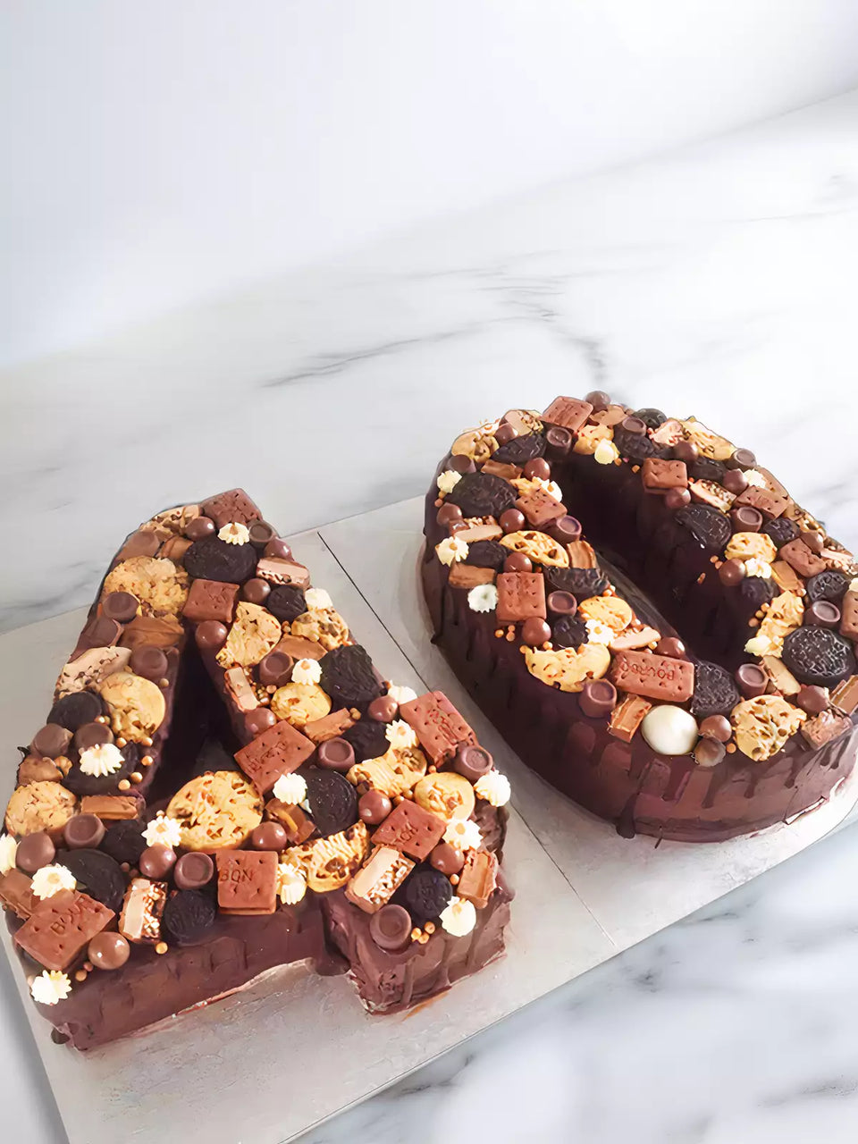 Choco Cookie Number Cake - London and Surrey