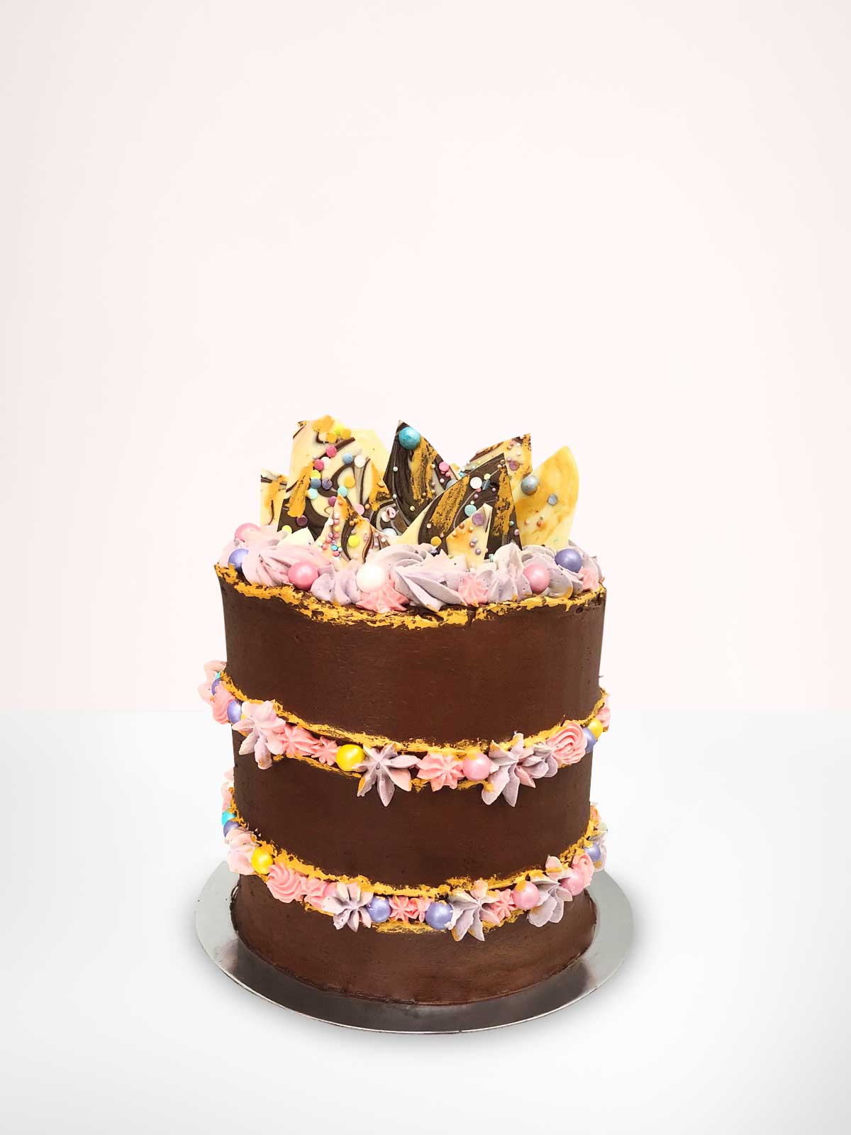 Chocolate Geo Fault Line Birthday Cake