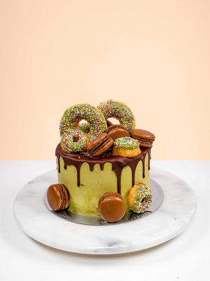 ChocoMatcha Green Tea Doughnut Cake