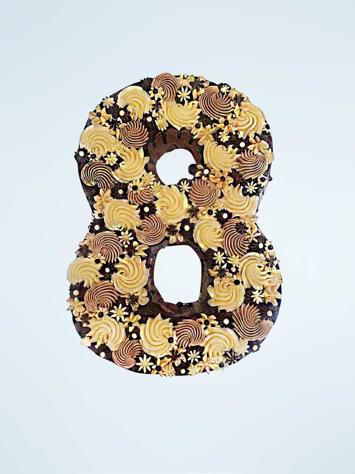 Chocolate Swirl Number Cake
