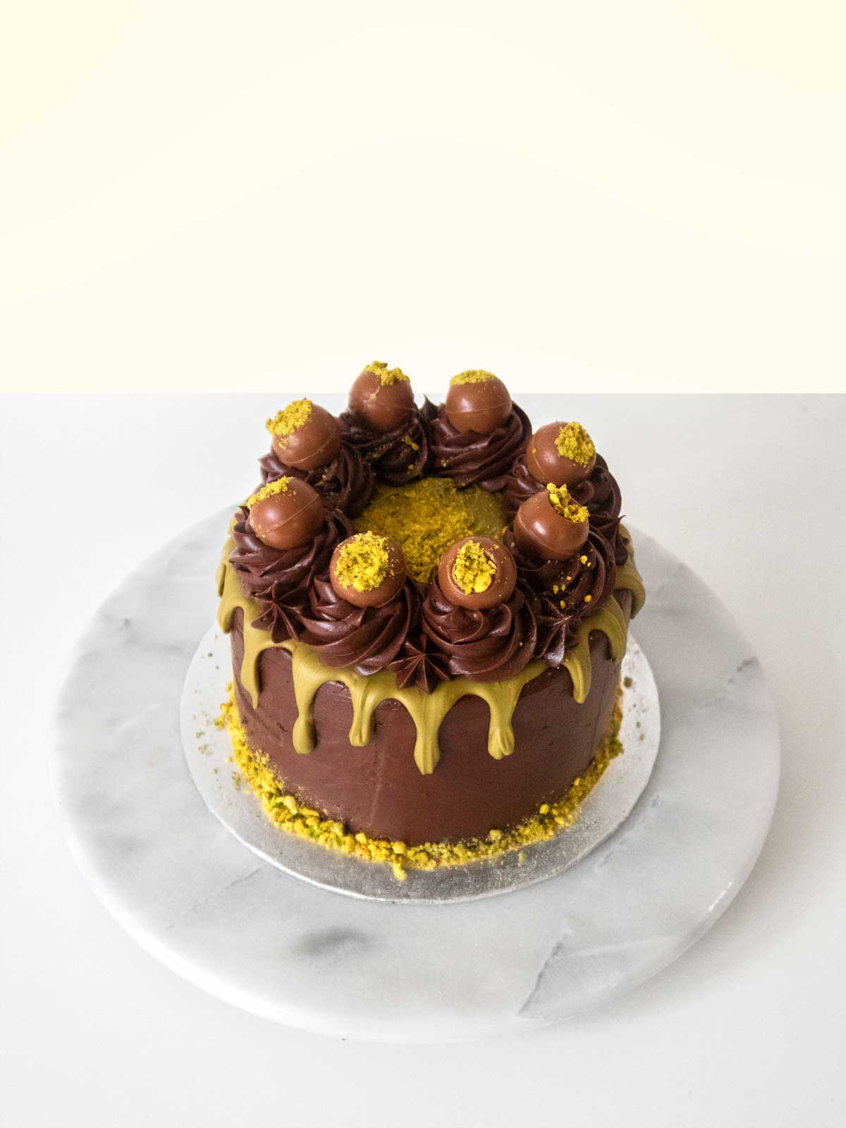 Chocolate Pistachio Truffle Cake Free Delivery London & Surrey