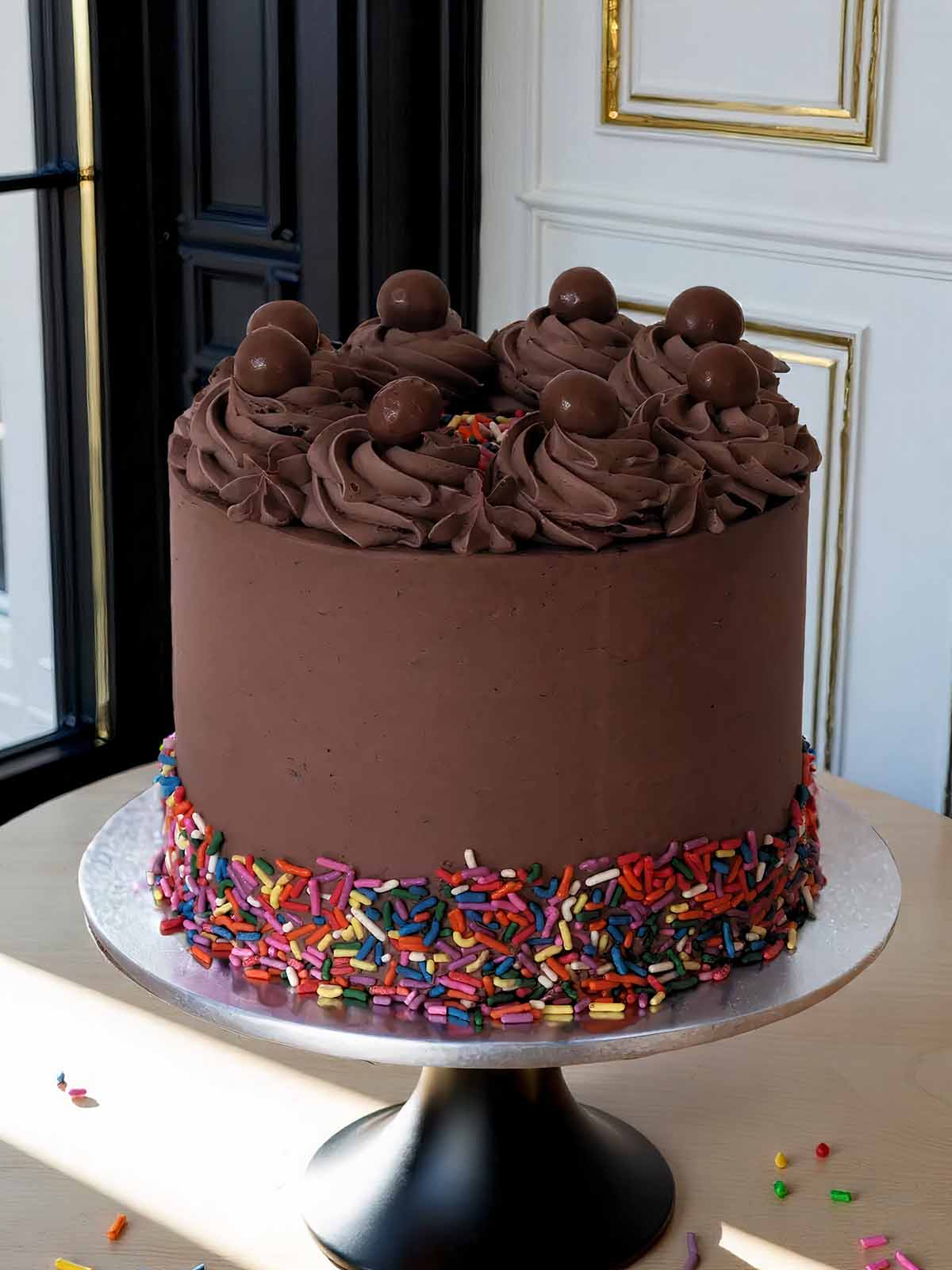 Chocolate Rainbow Birthday Cake