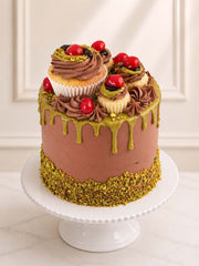 Chocolate Cherry Pistachio Cake Delivered