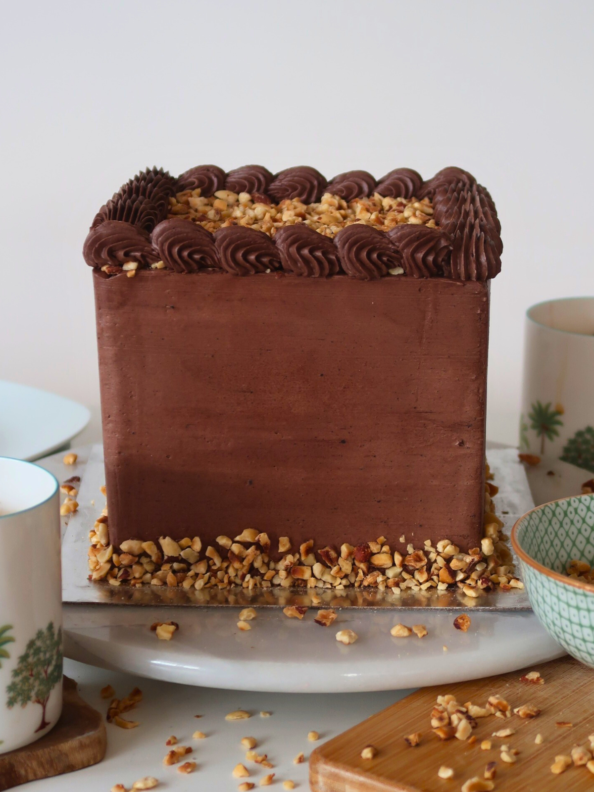 Chocolate Hazelnut Cube Cake delivery London Surrey