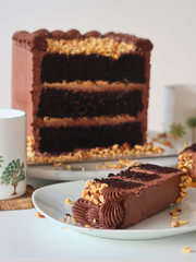 Chocolate Hazelnut Cube Cake to order London Surrey