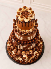 Chocolate Wedding Cake Delivered within London (M25) and Surrey, UK