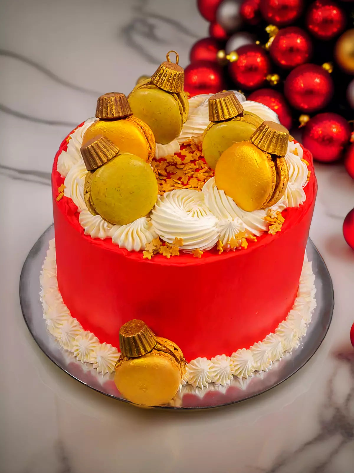Christmas Bauble Cake Delivered to London
