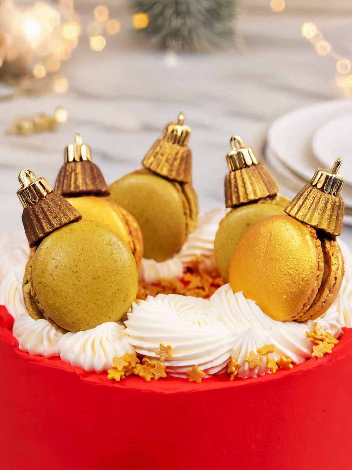 Christmas Bauble Cake Delivered to Surrey
