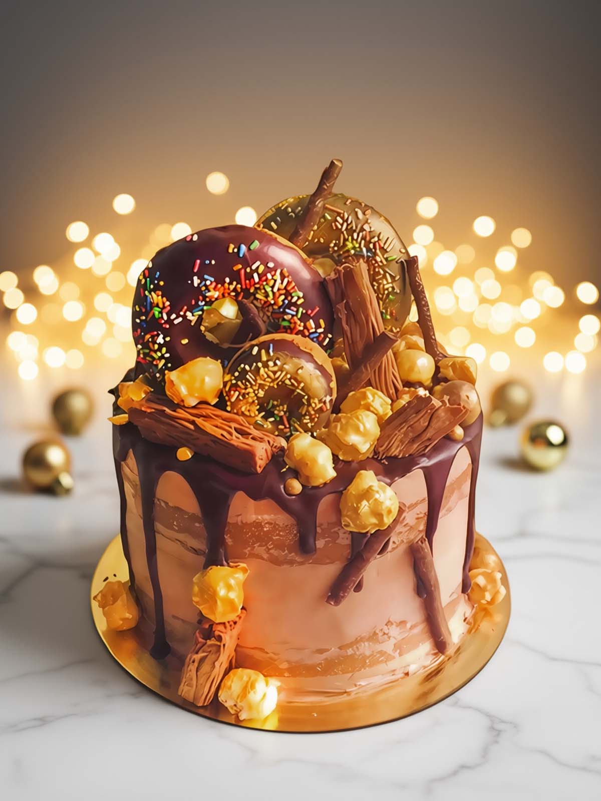 Christmas Cherub Yule Log Cake - London and Surrey