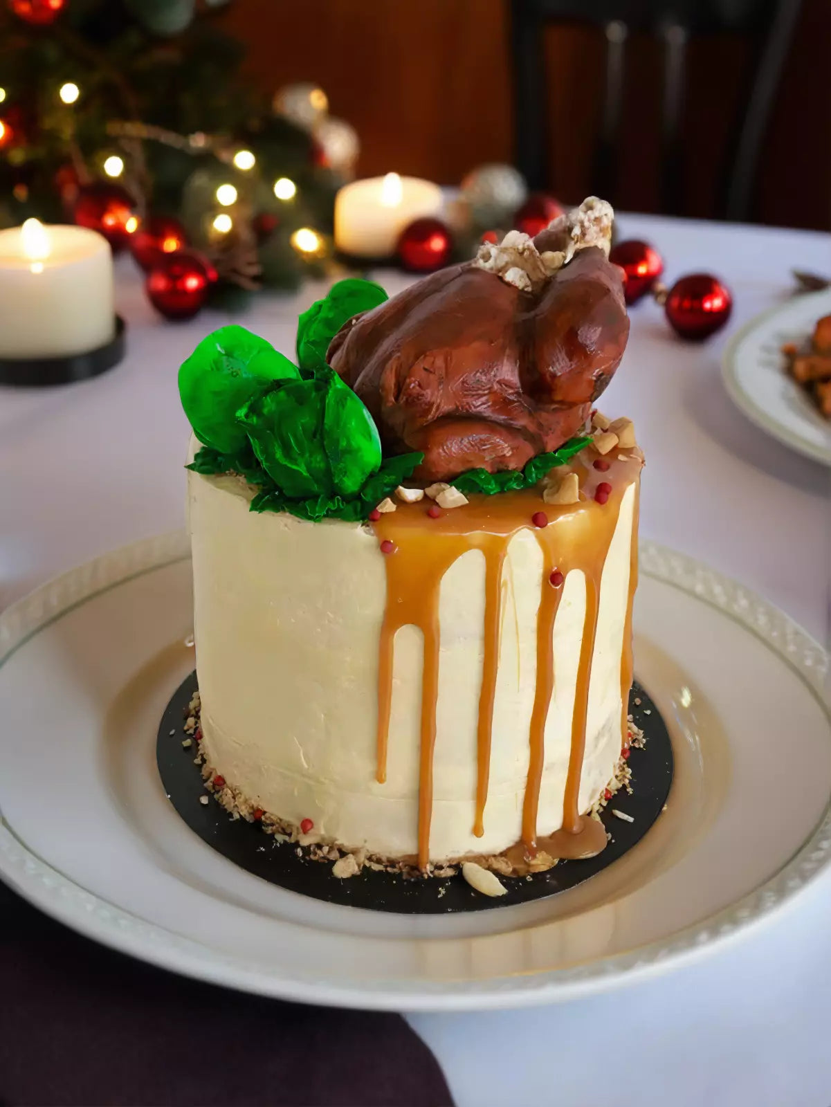 Christmas Turkey Themed Cake