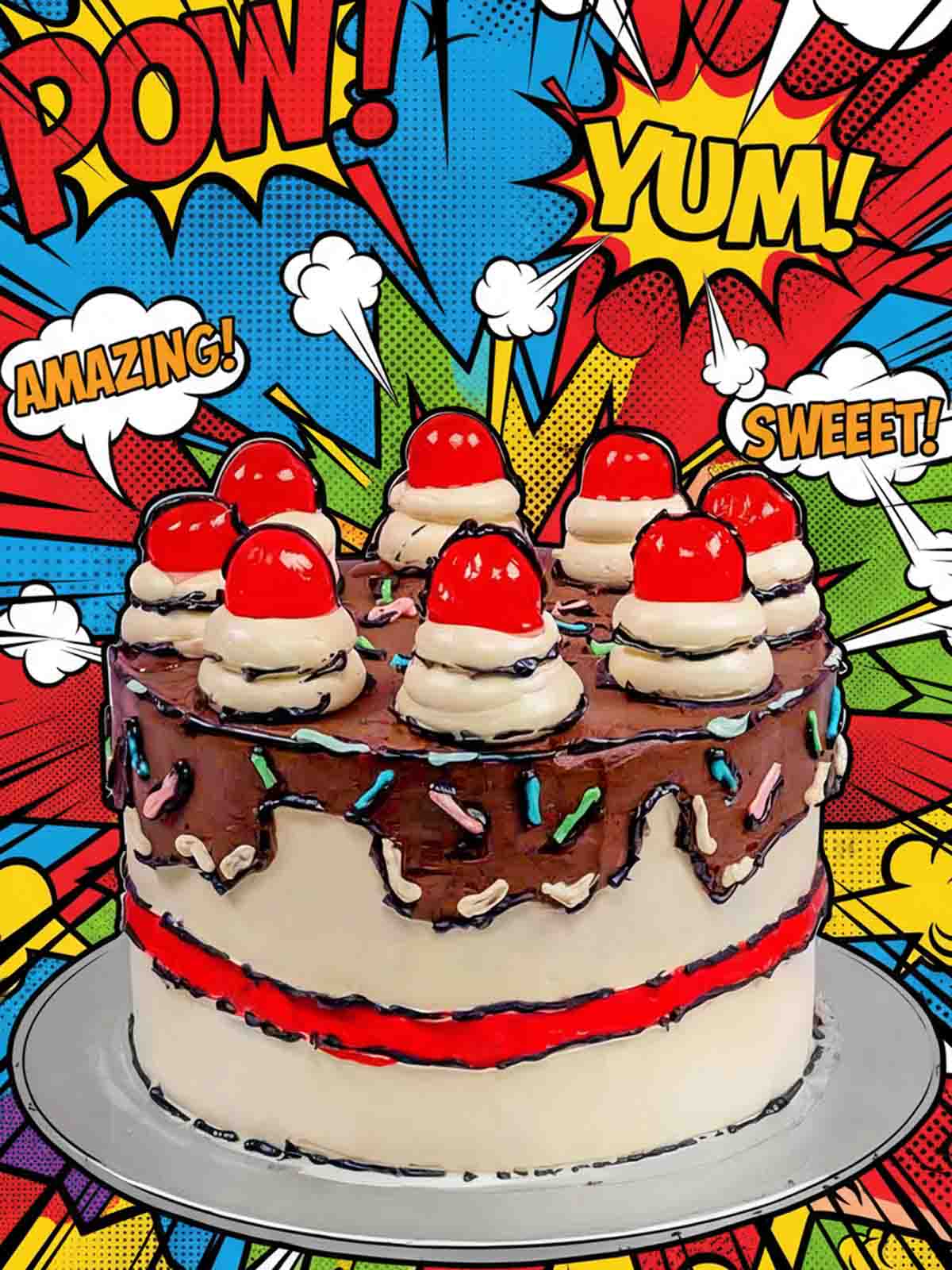 Comic Style Cake