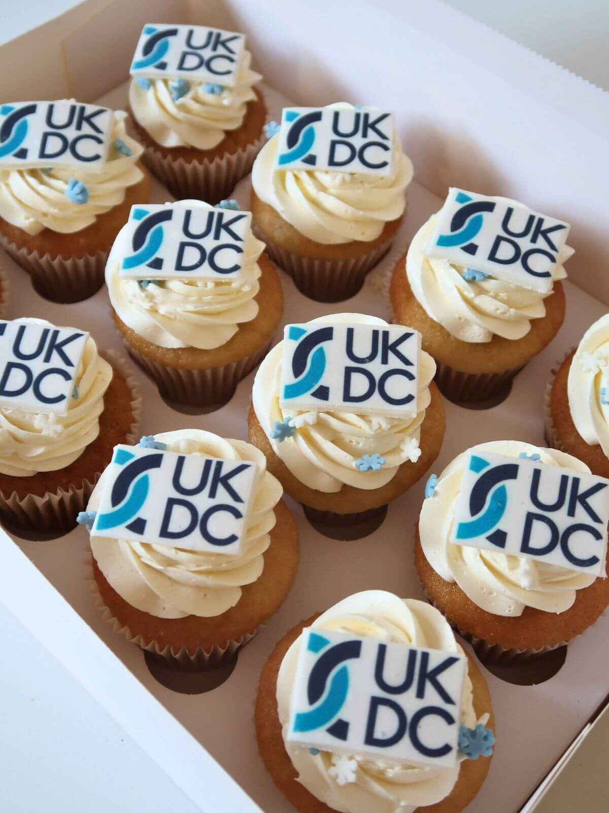 Custom Corporate Logo Cupcakes 1