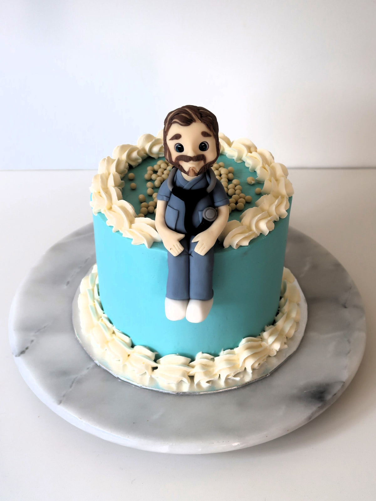 Personalised Doctor Figurine Cake Free Delivery London & Surrey