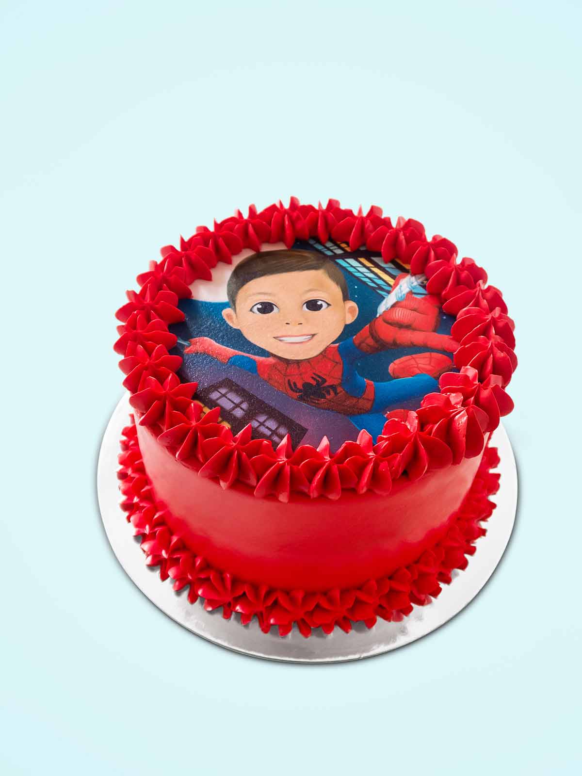 Custom Spiderman Caricature Cake delivered London Surrey Berkshire
